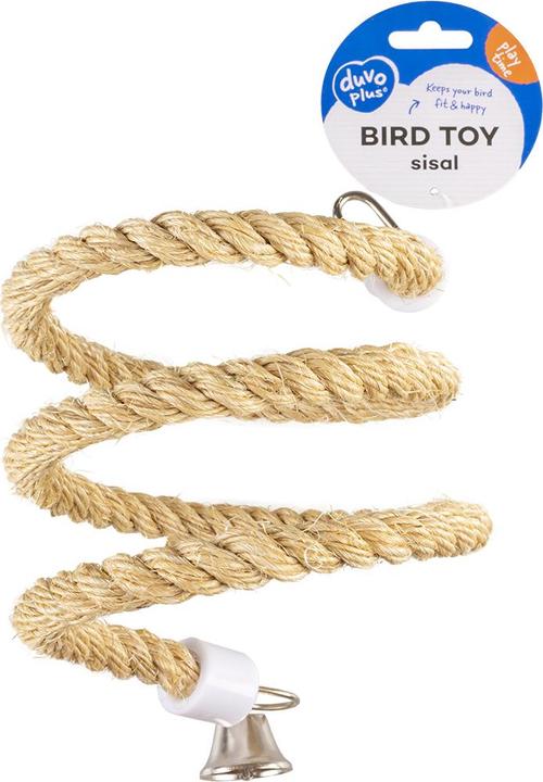 Produktbild Duvoplus Spiralseil für Vogelspielzeug aus Sisal mit Glocke