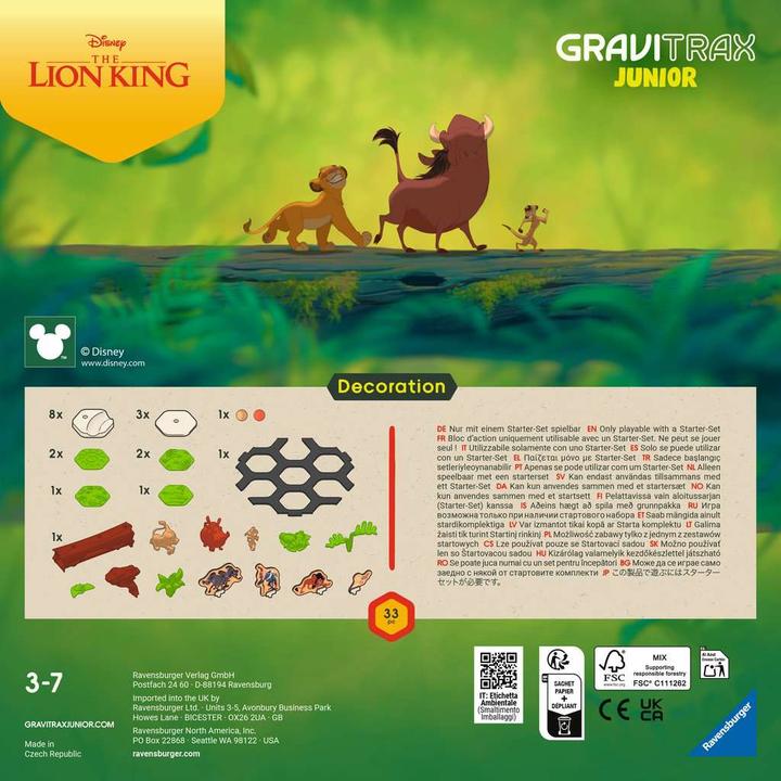 Produktbild Ravensburger GraviTrax GraviTrax Junior Extension Disney Lion King