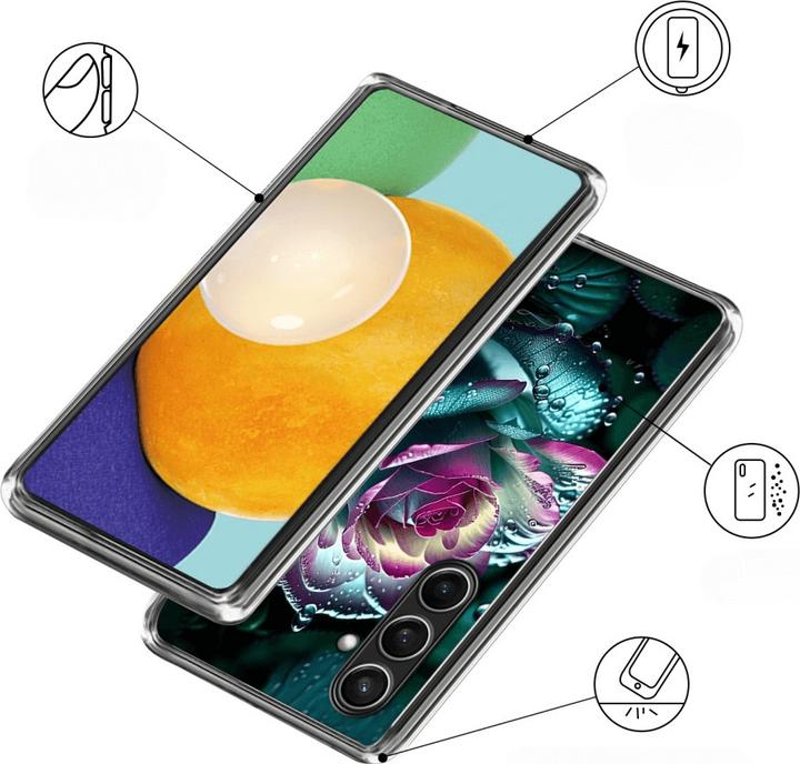 Actual product image Cover-Discount Galaxy S24 FE - Cover Handyhülle mit stilvollem Motiv (Samsung Galaxy S24 FE)