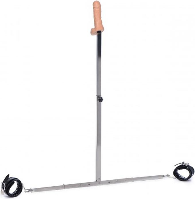 Actual product image Master Series Squat Anal Impaler with Spreader Bar and Cuffs