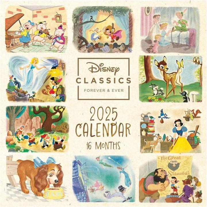 Image du produit Disney Classics 2025 30X30 Calendrier broché (30 x 30 cm, Allemand)