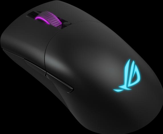 Image du produit ASUS Souris de jeu ROG KERIS RGB - noir (Sans fil, Filaire)