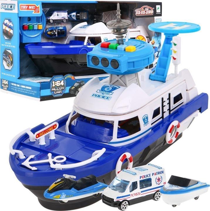Image du produit Ramiz Une gamme de jouets, voiture jouet, bateau, bateau à moteur, police
