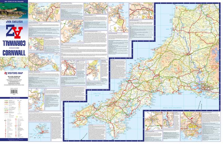 Image du produit Carte de Cornouailles A-Z Visitors Map