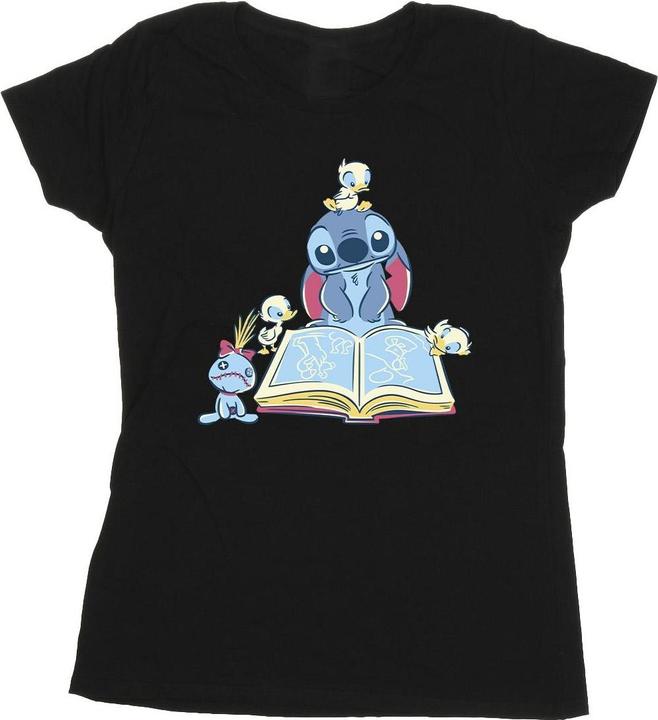 Disney Lilo & Stitch Reading A Book TShirt (M)