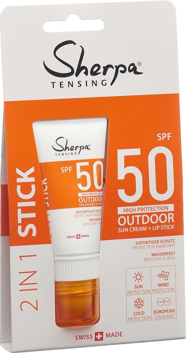 Immagine prodotto Sherpa Tensing Combi-Stick (Stick solare, Crema solare, SPF 50, 20 ml, 40 g)