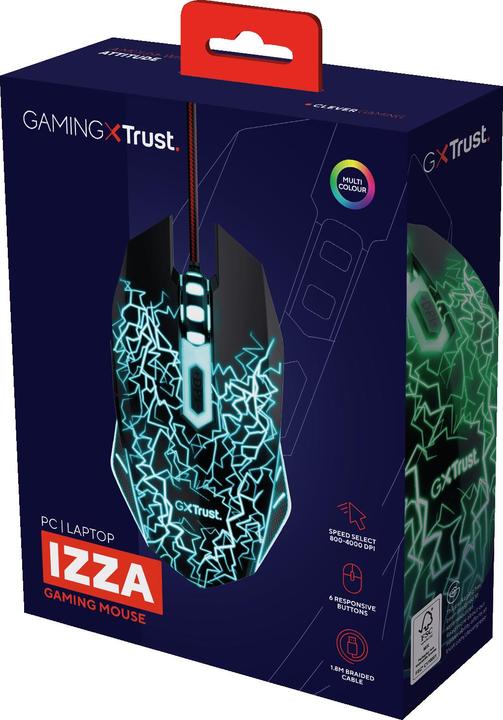 Produktbild Trust GXT105X IZZA MOUSE (Kabelgebunden)