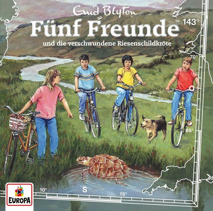 Actual product image Five Friends 143 - and the missing giant tortoise (Enid, Blyton, German)