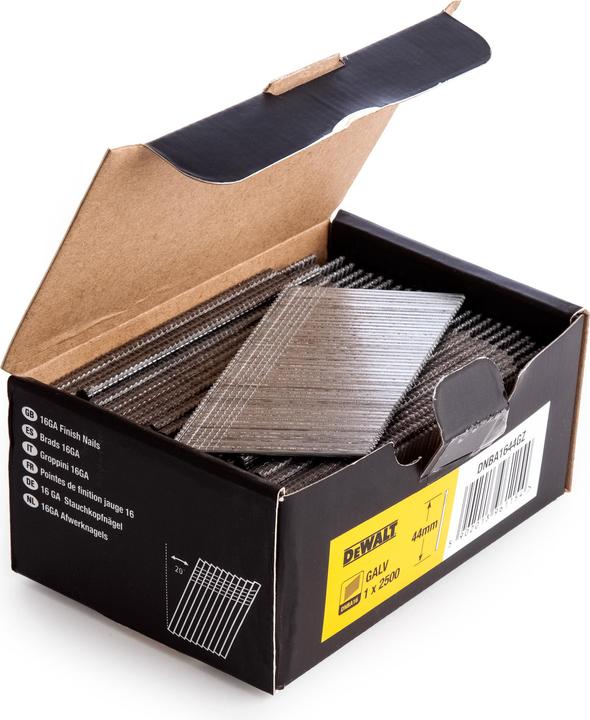 Immagine prodotto DeWalt Chiodi a testa invertita 16A | PCK(2500)STAUCHK.NÄG.VZ 1,6X32
