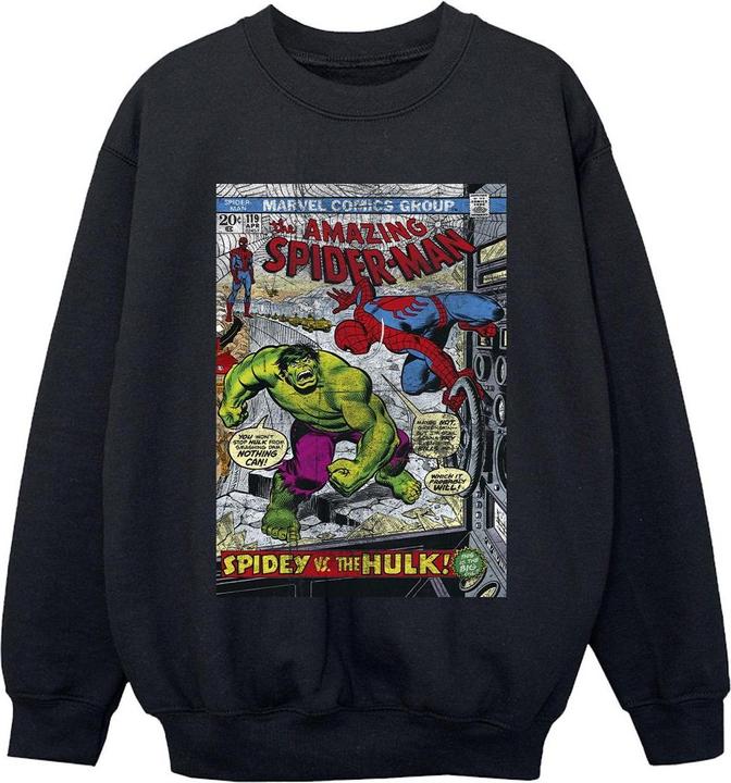 SpiderMan VS Hulk Cover Sweatshirt Jungen