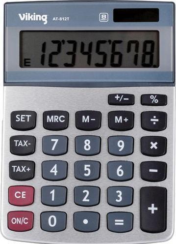 Office Depot Tischrechner AT-812T 8 Stellen Silber (Batterien, Solarzellen)