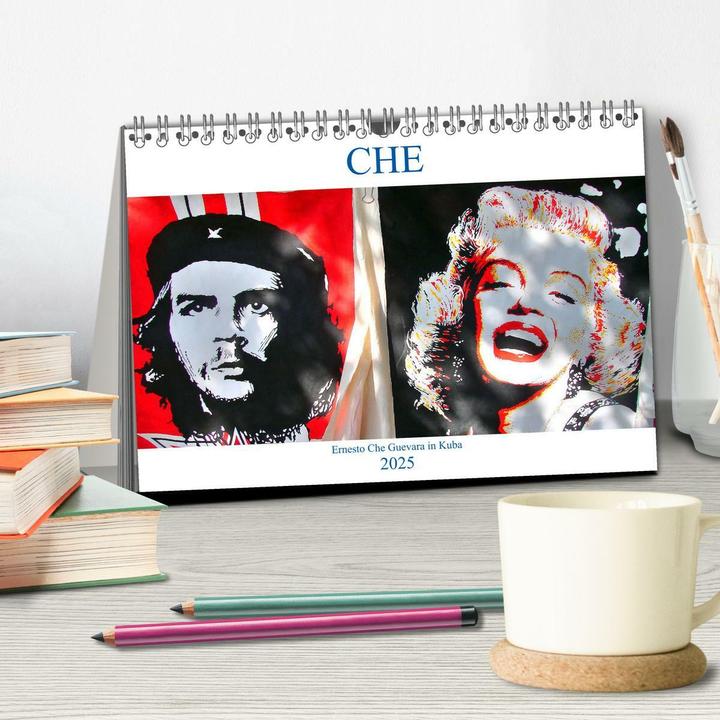 Actual product image CHE - Ernesto Che Guevara in Kuba (Tischkalender 2025 DIN A5 quer), Monatskalender (A5, German)