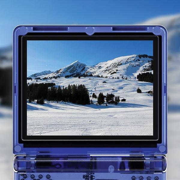 Productafbeelding Anbernic Konsola RG35XXSP niebieski transparant/translucent blauw
