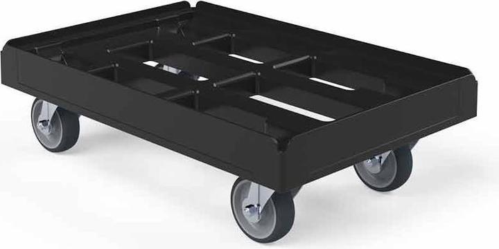 Produktbild eurokraft basic Transportroller, schwarz (300 kg)