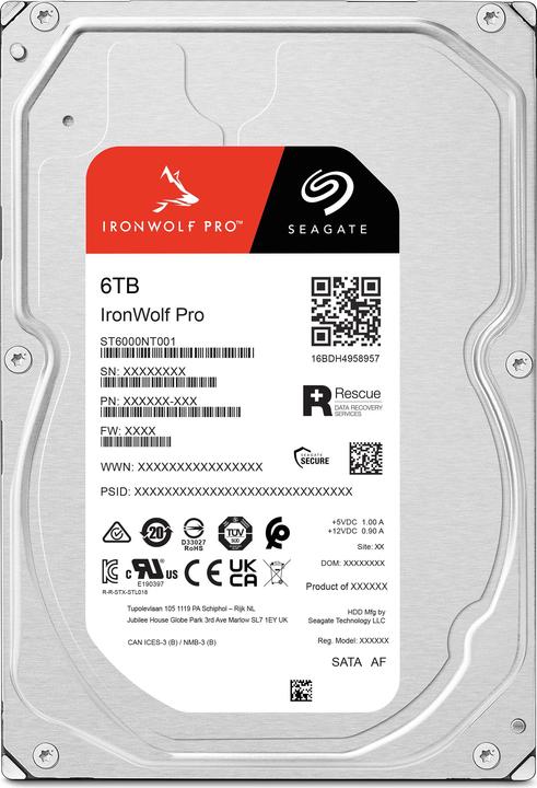 Produktbild Seagate IronWolf Pro (6 TB, 3.5", CMR)