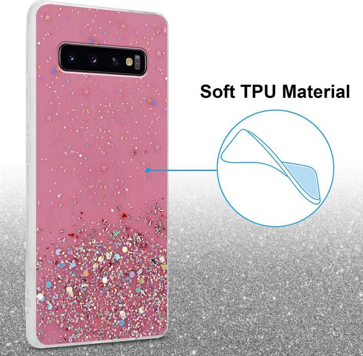Image du produit Cadorabo Couverture TPU paillettes scintillantes (Samsung Galaxy S10)