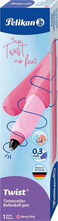 Actual product image Pelikan Rollerball Twist® rollerball for right and left-handers, Berry Pink (Berry Pink, 1 x)