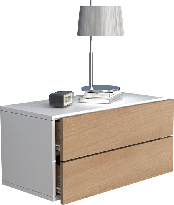 Produktbild VCM Holz Wandschublade Nachtschrank Wandboard Schublade Konsole Nachttisch Usal L 60 cm (60 x 32 x 32 cm)