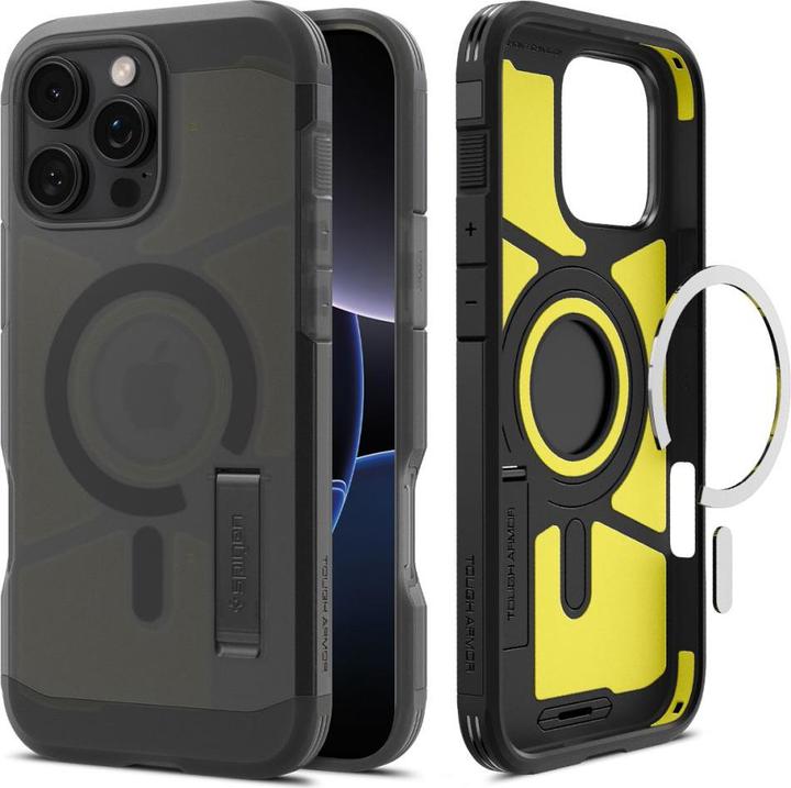 Actual product image Spigen - Tough Armor MagSafe - iPhone 16 Pro - Frost Black (Apple iPhone 16 Pro)