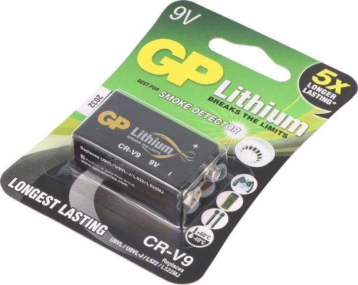 Produktbild GP Batteries GP Batterie Lithium 9V (1 Stk., 9V Block, 800 mAh)
