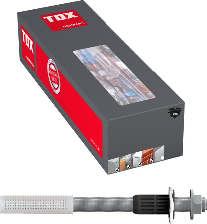 Produktbild Tox Schwerlast-Abstandsmontagesystem Thermo Proof M12x300 mm 20 Stück (16 Stk.)