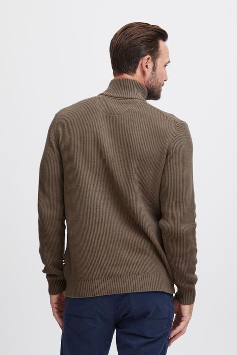 Actual product image FQ1924 FQKyle ribbed texture halfzip - Sweater - 21900568 (S)