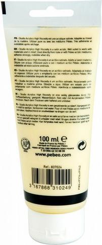 Produktbild Pebeo Studio Acrylics Feine Acrylfarben (Neapelgelb Imit, 100 ml)