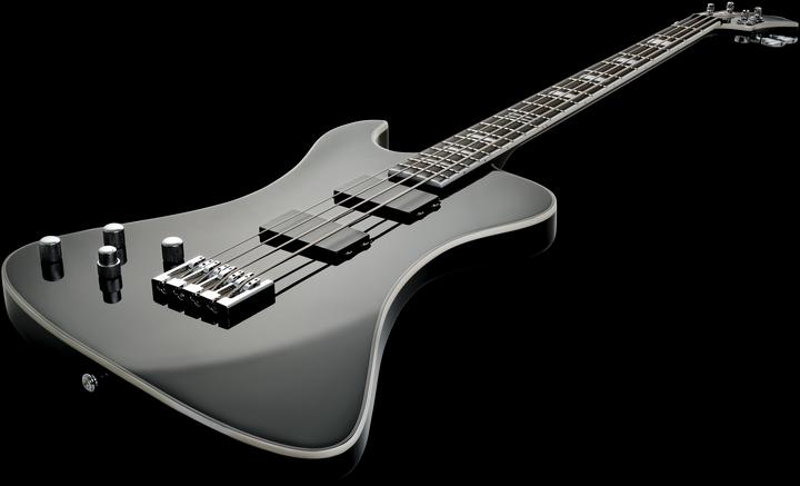 Actual product image Hagstrom E-Bass, Nekromant 4, Black Gloss, Linkshänder (Electric guitar)