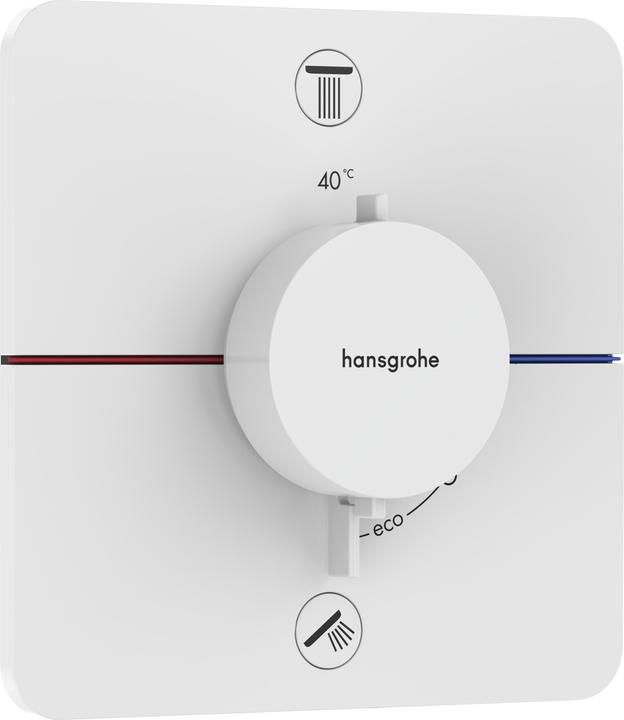 hansgrohe ShowerSelect Comfort Q Thermostat, Unterputz, 2 Verbraucher, Soft Edge Rosette, 15583