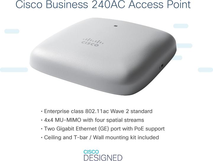 Produktbild Cisco Access Point 5-CBW240AC-E (1733 Mbit/s)
