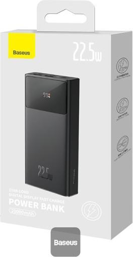 Actual product image Baseus Powerbank Star-Lord 30000mAh, USB, USB-C, 22.5W (black) (20000 mAh, 22.50 W, 22.50 Wh)