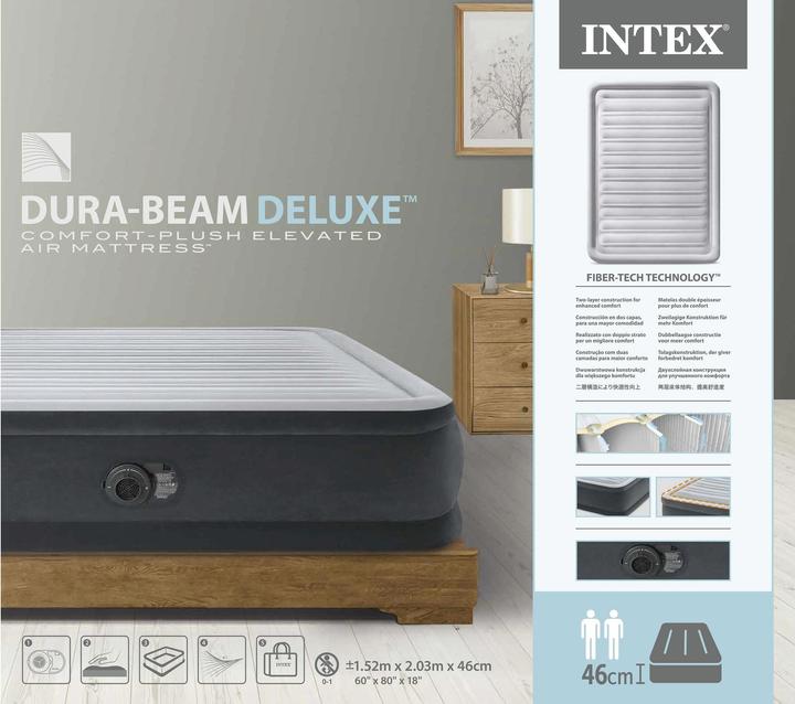 Actual product image Intex Dura-Beam Deluxe Queen Comfort-Plush (150 x 200 cm)