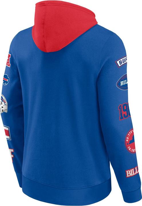 Immagine prodotto Fanatics Felpa con cappuccio con stampa sulle maniche Buffalo Bills NFL - L (L)