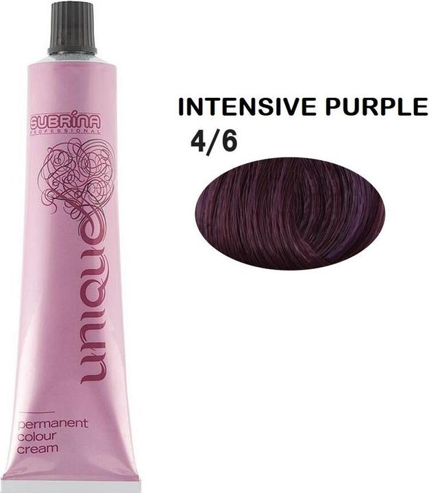 Subrina Professional Unique Permanent Hair Dye 46 Medium Chestnut Intensive Violet - 100 Ml