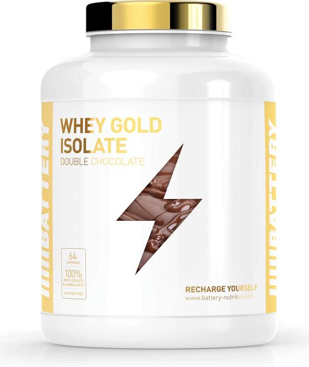 Produktbild Battery Nutrition Whey Gold Isolate (Double Chocolate, 1 Stk., 1600 g)