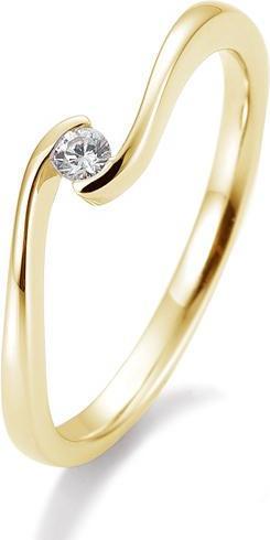Breuning Ring Schwung 0,05-0,30ct. (55, 585/14 K Gold)
