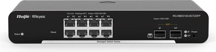 Immagine prodotto Ruijie Networks RG-NBS3100-8GT2SFP Switch di rete gestito L2 Gigabit Ethernet (10/100/1000) Alimentazione o (8 Porti)