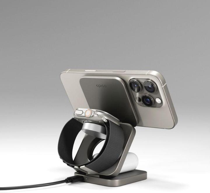 Actual product image Epico UltraBase EF55 Qi2 3in1 Fold Charging Stand (30 W)