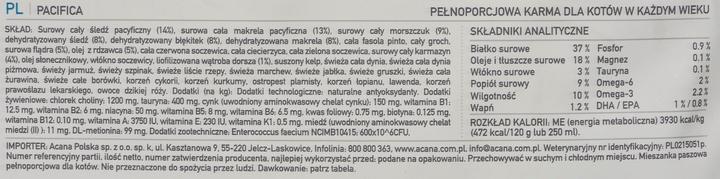 Produktbild Acana Regional Cat Pacifica (Adult, 1 Stk., 4500 g)