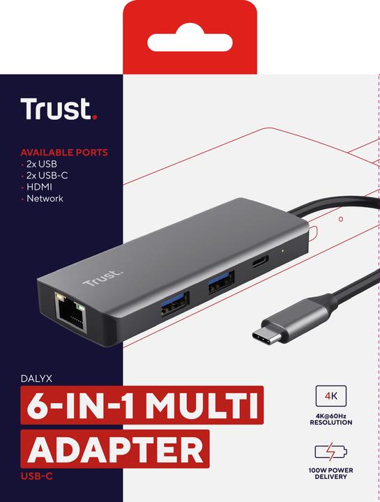 Image du produit Trust Dalyx (USB-C, 6 Ports)