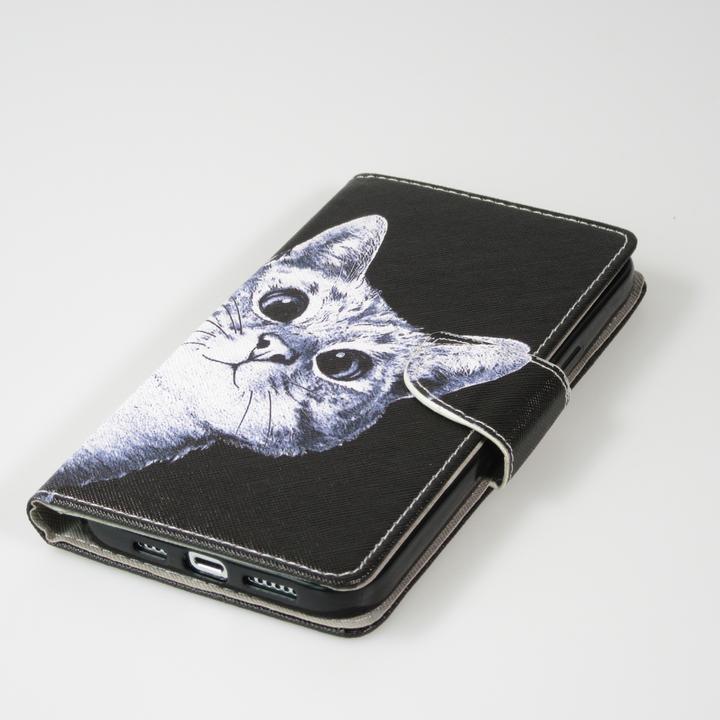 Image du produit PhoneLook Fourre Premium Wallet flip fermeture magnétique et porte-carte Cat Looking at you (Apple iPhone 13)