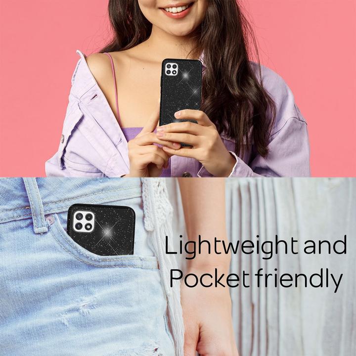 Produktbild Nalia Glitzer Handyhülle (Samsung Galaxy A22 5G)
