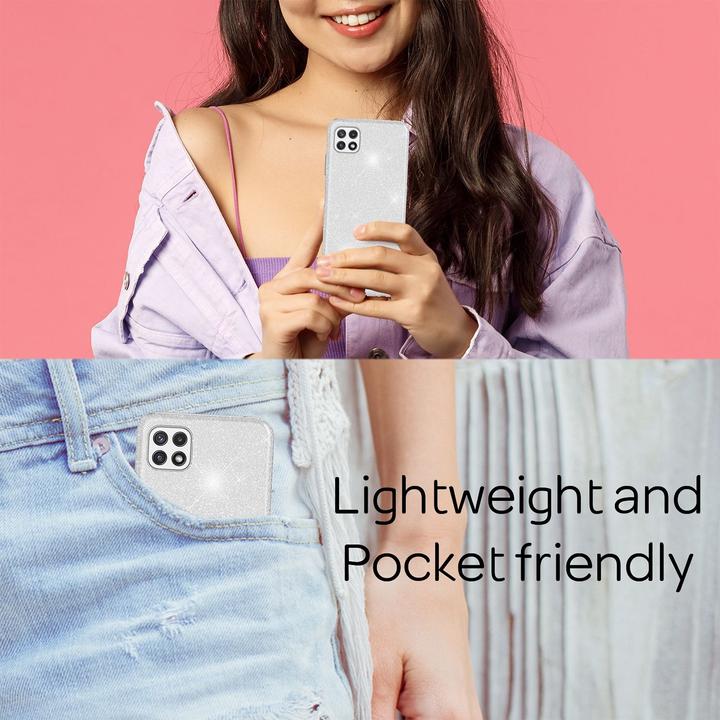 Immagine prodotto Nalia Custodia per cellulare Glitter (Samsung Galaxy A22 5G)