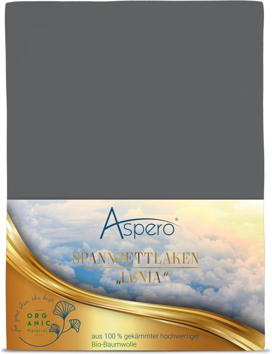 Actual product image Aspero Organic Cotton Fitted Sheet Minas (160 x 200 x 35 cm)