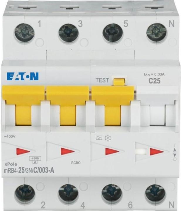 Immagine prodotto Eaton MOE mRB4-25/3N/C/003-A Interruttore Fi/LS 25A C-Char 30mA