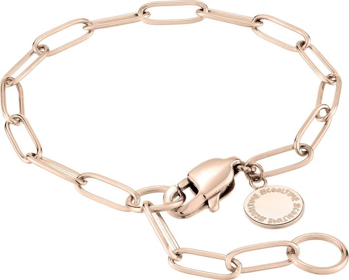 Cool Time Kids Kinderarmband (17 cm, Edelstahl IP Roségold)