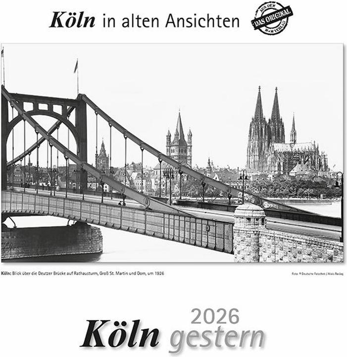Image du produit Köln gestern 2026 (29 x 32 cm, Couverture rigide, Allemand)