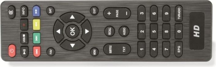 Actual product image Opticum RED replacement remote control for AX 300Plus/AX 300Mini (Device-specific remote control)