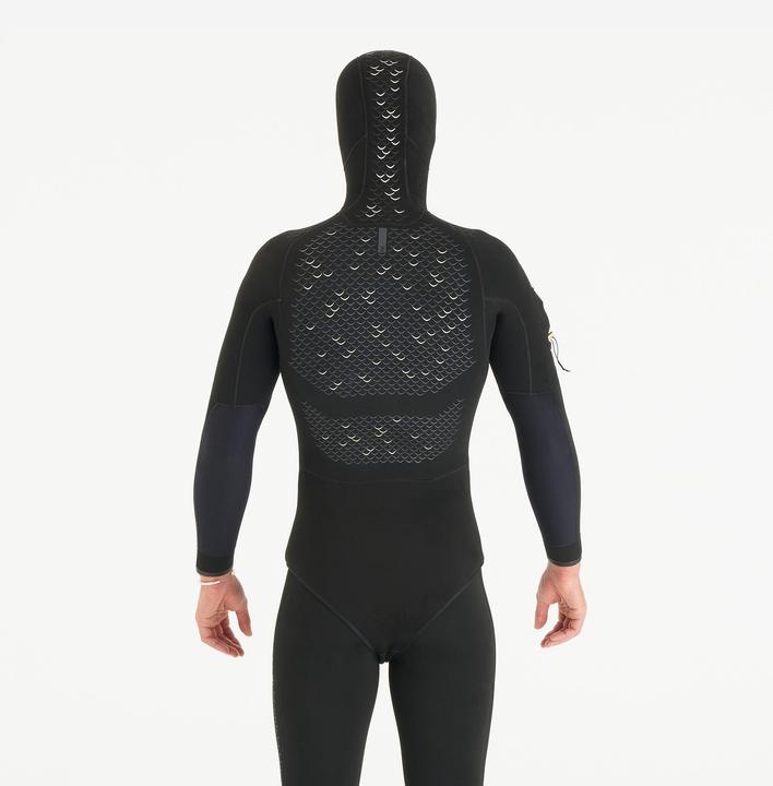 Image du produit Subea Veste chasse sous-marine néoprène refendu 7mm homme, SPF 900 noir (7 mm, S)