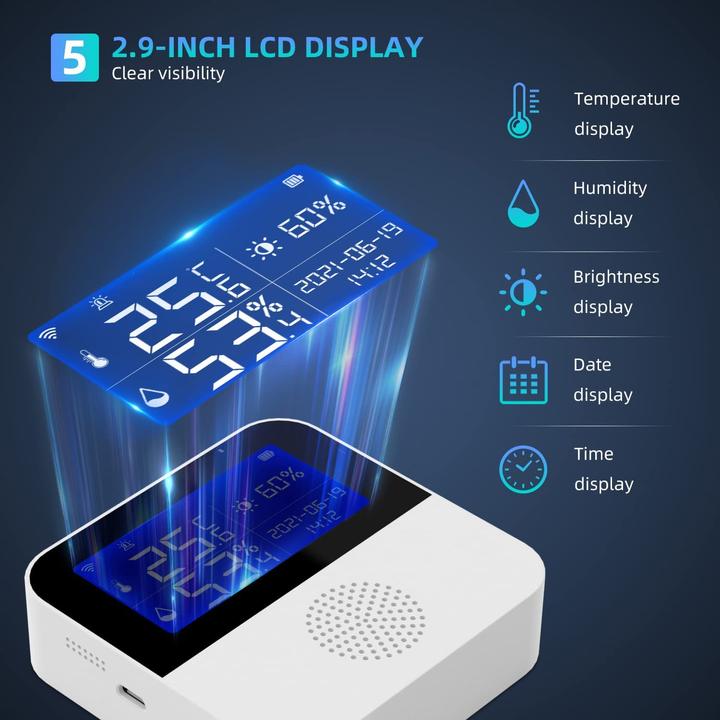 Actual product image Haozee WiFi temperature sensor